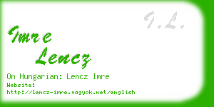 imre lencz business card